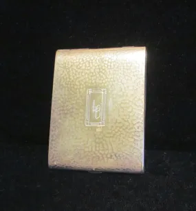 1930s Silver Cigarette Case Business Card Case Credit Card Holder