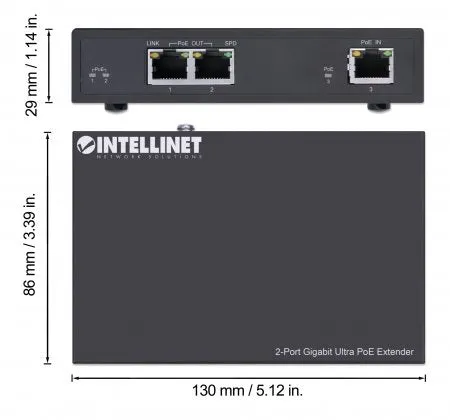 2-Port Ultra Poe Extender- Ieee