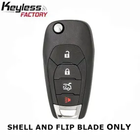 2016 - 2019 Chevrolet Cruze / 4-Button Flip Key SHELL for LXP-T004 (AFTERMARKET)