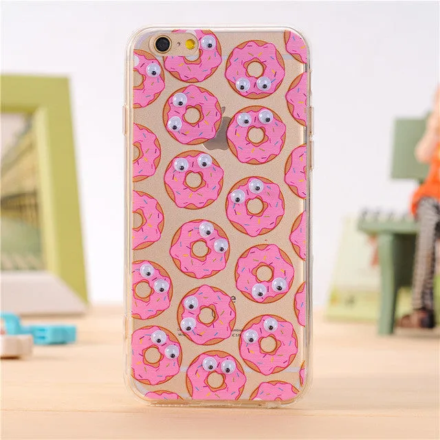 2016 Fashion 3D Eye Phone Capa Para Fundas Cover Case For Apple iPhone 4 4S 5 5S 5SE 6 6S 7 Plus Silicone Soft TPU Sleeve Shell