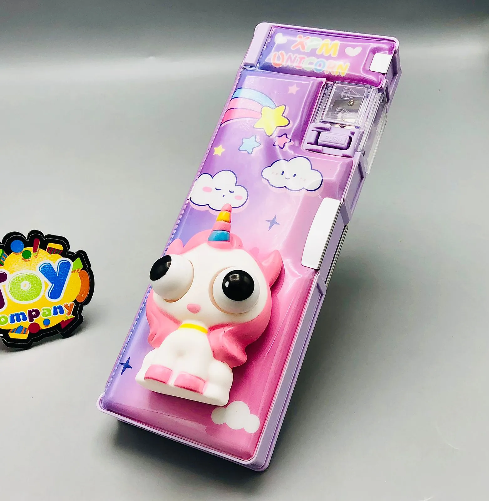 3D Unicorn Squishy Pop Eyes Magnetic Geometry Box