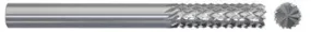 781-001050: 1/4 in. Dia., 3/4 in. Length Of Cut, 2 in. Overall Length Carbide Router Mill; Diamond Cut, Style B- Burr End Cut, BRIGHT, USA