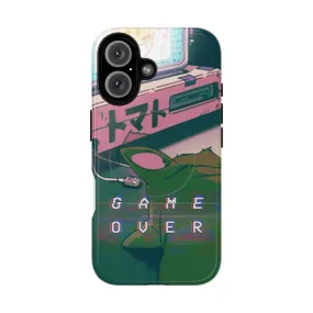 90s Anime Cat Pixel Art Magnetic Tough Phone Case