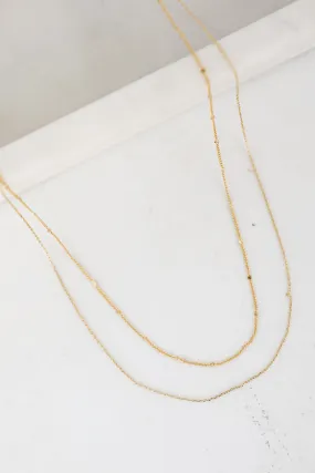 Abbie Gold Layered Chain Necklace