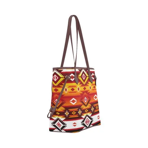 Adobe Fire Clover Canvas Tote Bag