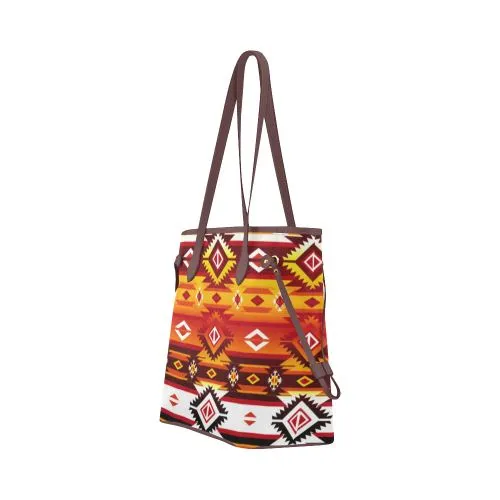 Adobe Fire Clover Canvas Tote Bag