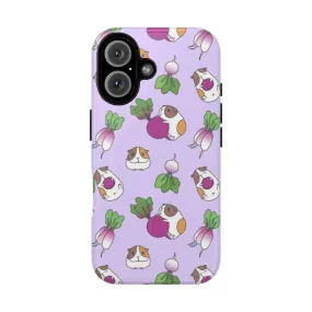 Adorable Guinea Pig Phone Cases with Veggie Patterns