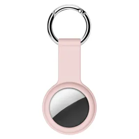 AirTags liquid silicone cover with hook - Pink