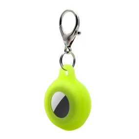 AirTags luminous silicone cover with buckle - Fluorescent Yellow