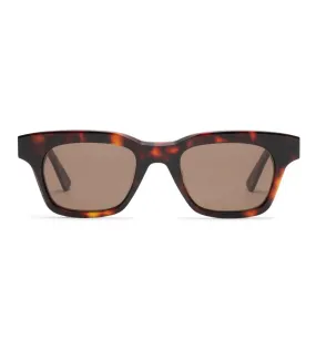 Akila Unisex Brown Square Sunglasses