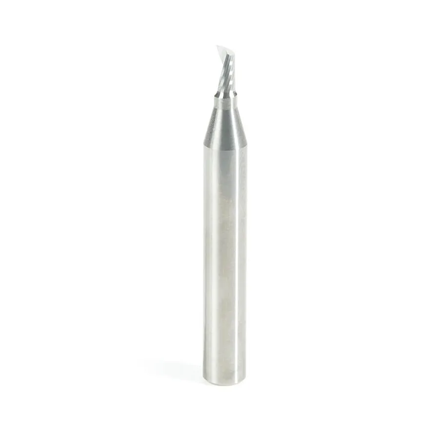 Aluminum Spiral 'O' Flute Up-Cut CNC Router Bit | 1⁄8 Dia x 1⁄4 x 1⁄4 Shank x 2" Long | 51474 | 738685514740