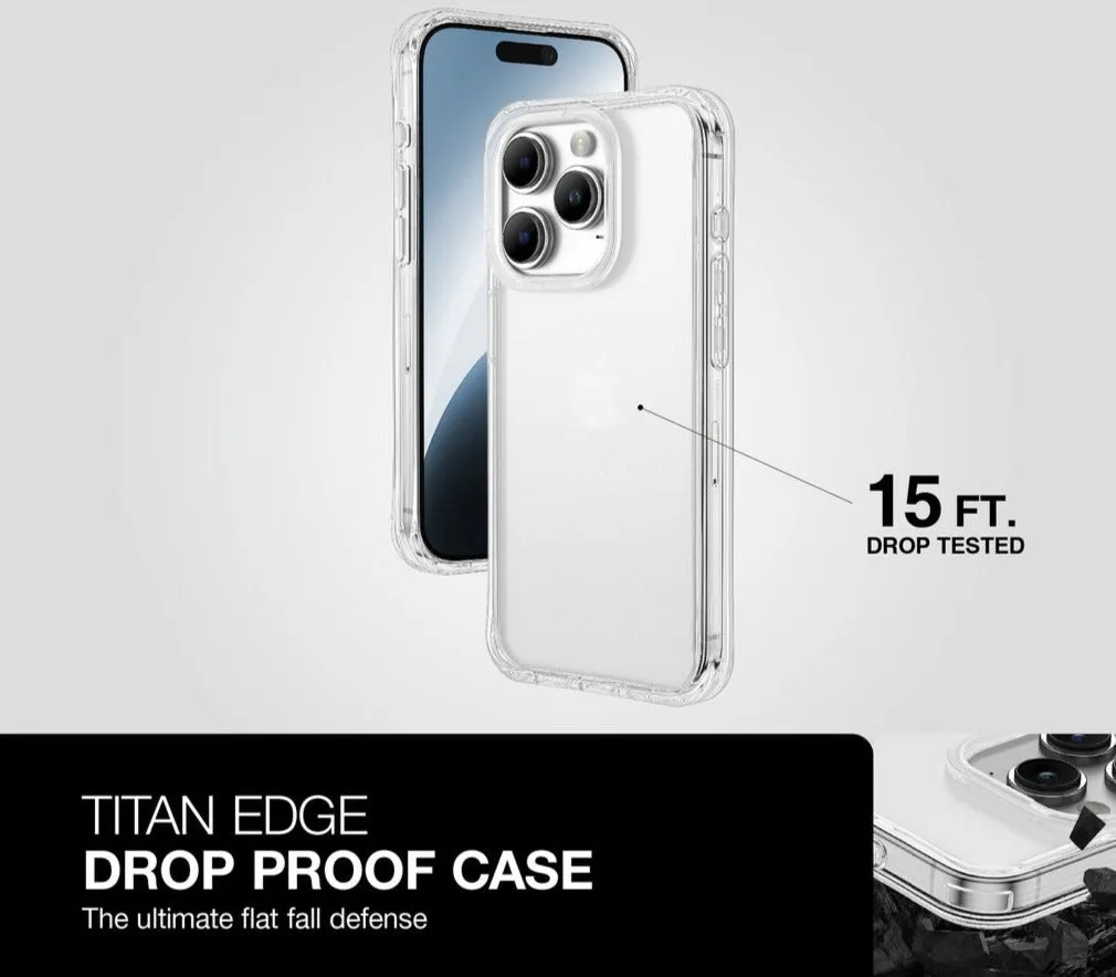 AmazingThing Titan Edge Drop Proof Case for iPhone 15 Series - Clear