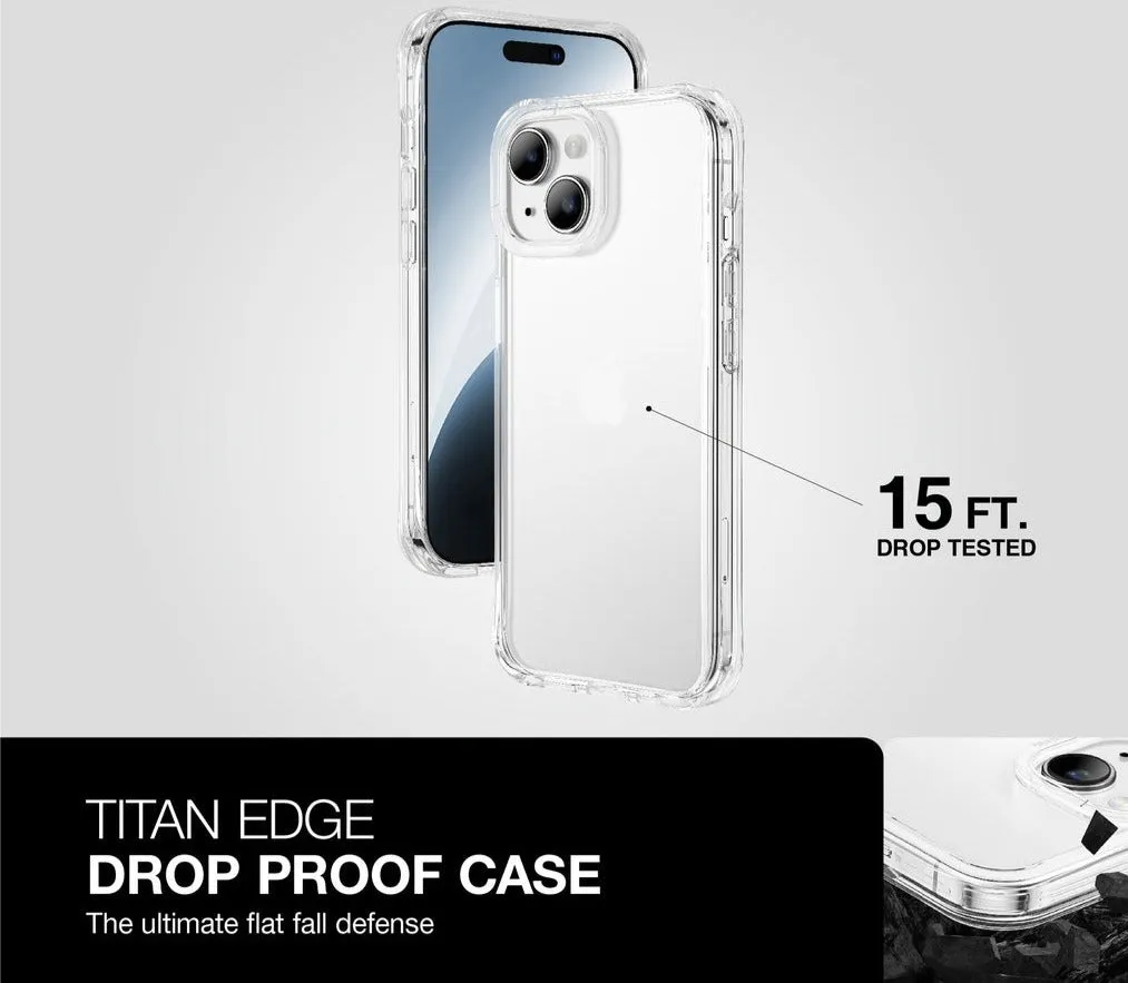 AmazingThing Titan Edge Drop Proof Case for iPhone 15 Series - Clear