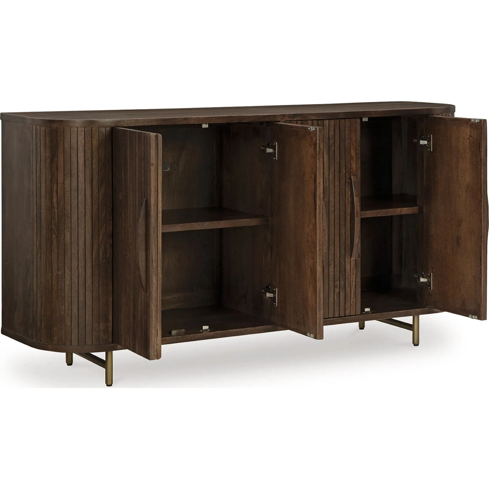 Amickly Accent Cabinet - Dark Brown