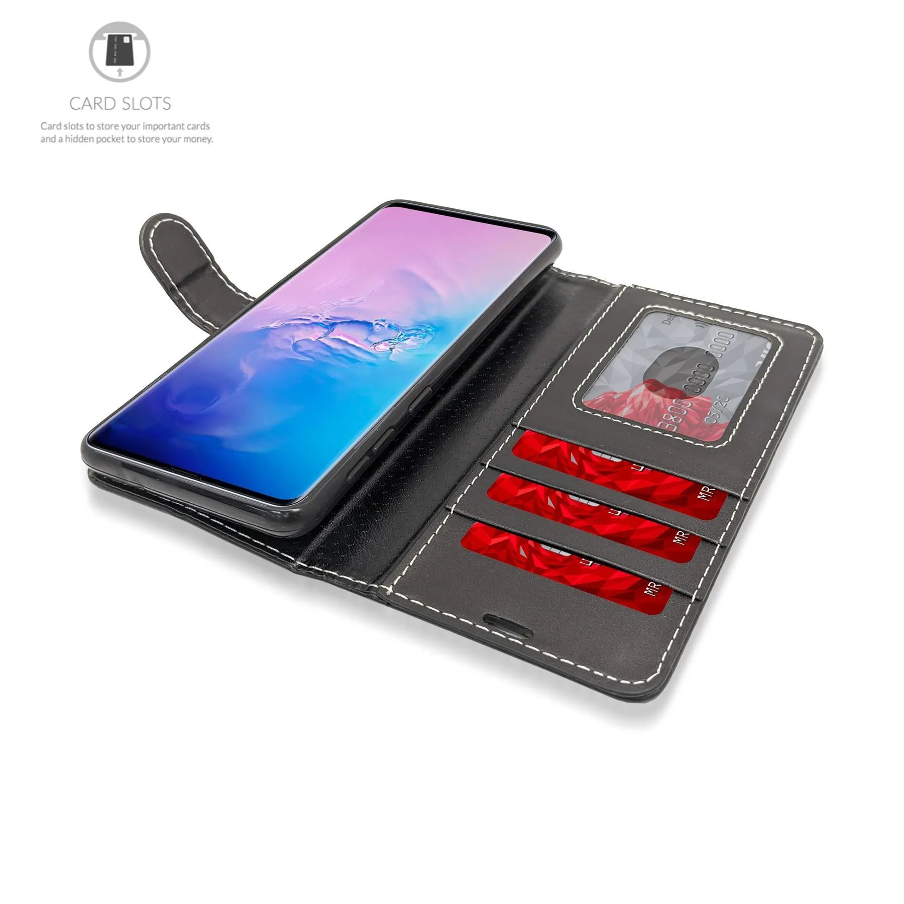 Apple iPhone XS Max Flip Folio Book Wallet Case