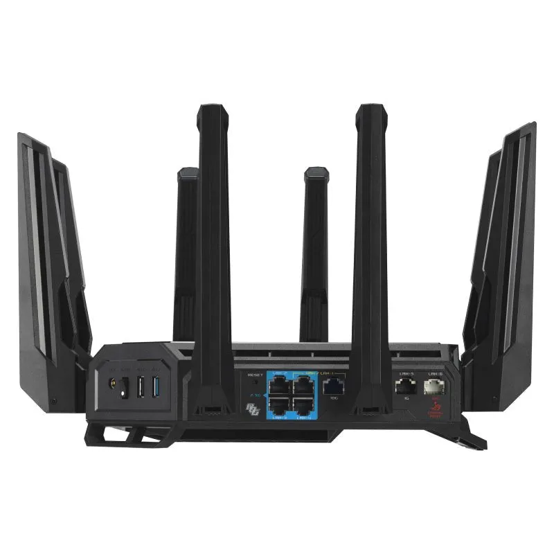 ASUS ROG Rapture GT-BE98 Quad-band Wi-Fi 7 Gaming Router - 6GHz(11529 Mbps) / USB / Gigabit WAN / Gigabit LAN