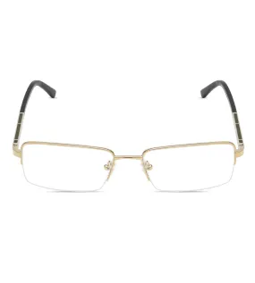 Azzaro Men's Gunmetal Rectangular Optical Frames