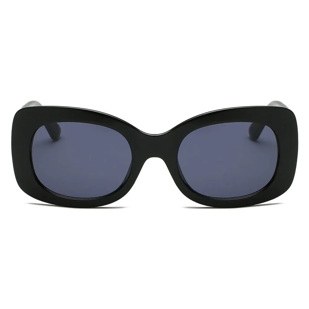 BAKU | Women Fashion Retro Rectangle Oversize Sunglasses