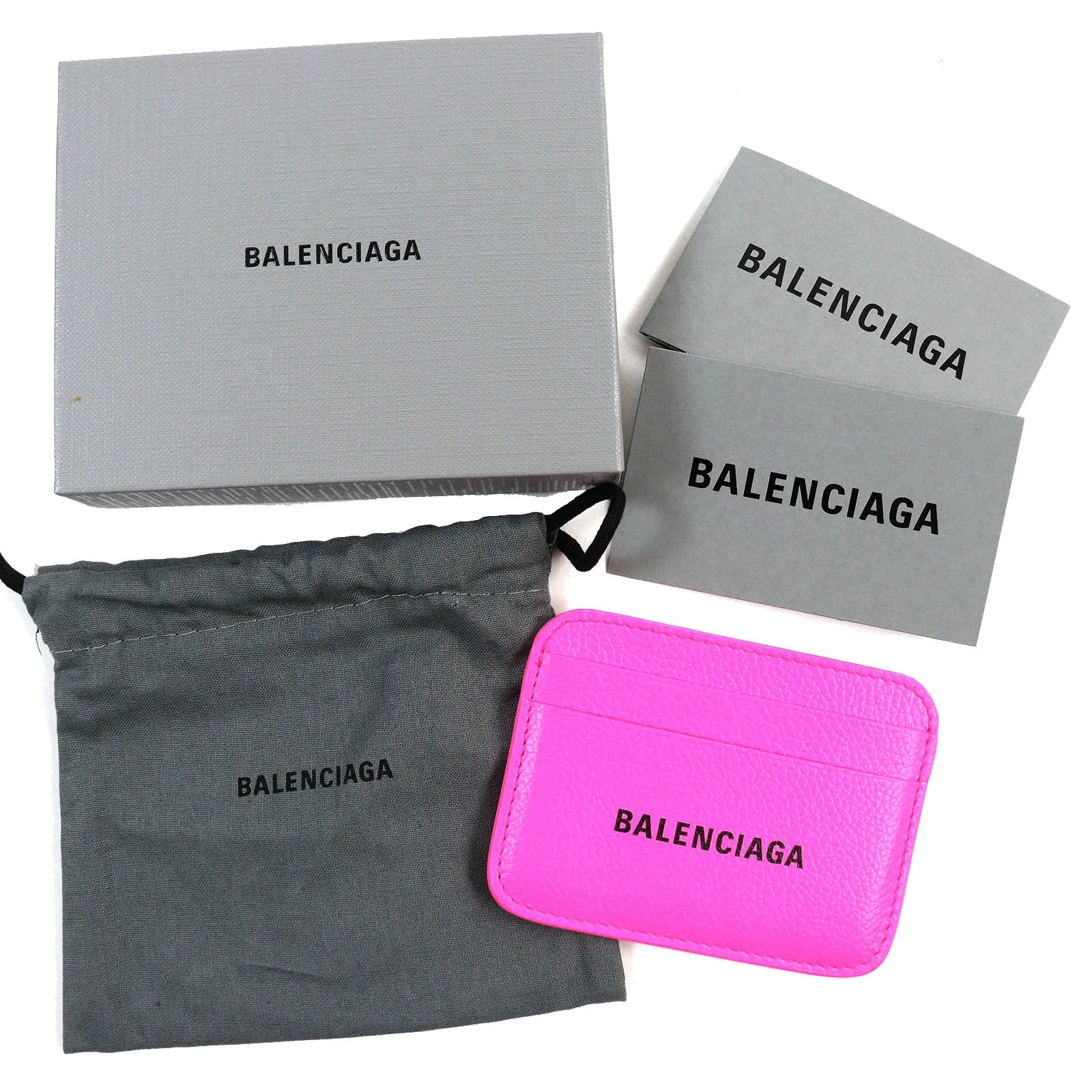 Balenciaga Leather Card Holder Pass Case