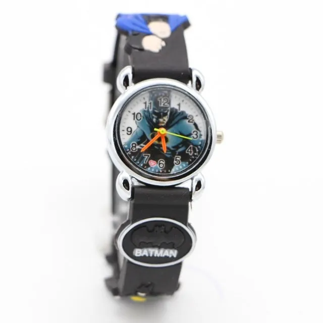 Batman Children Fashion Watches Quartz Wristwatches Waterproof Jelly Kids Clock boys girls Students watch Relogio kol saati