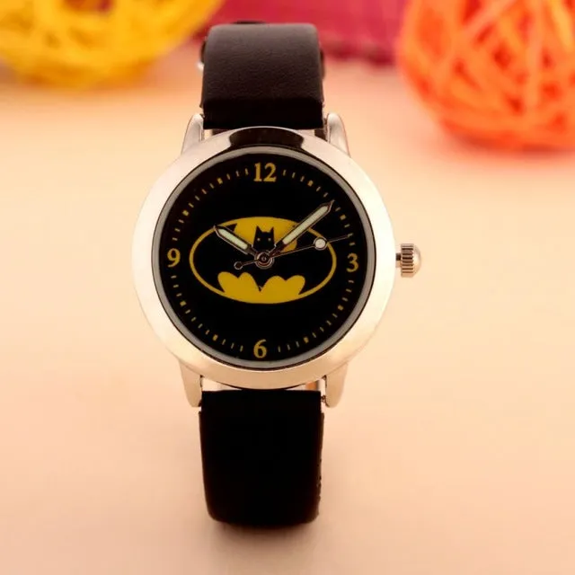 Batman Children Fashion Watches Quartz Wristwatches Waterproof Jelly Kids Clock boys girls Students watch Relogio kol saati