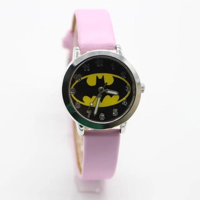 Batman Children Fashion Watches Quartz Wristwatches Waterproof Jelly Kids Clock boys girls Students watch Relogio kol saati