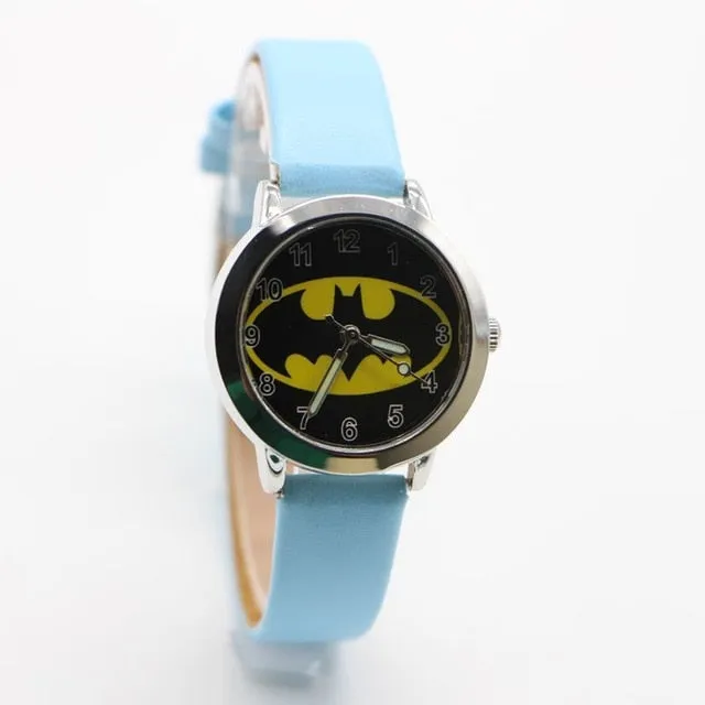 Batman Children Fashion Watches Quartz Wristwatches Waterproof Jelly Kids Clock boys girls Students watch Relogio kol saati