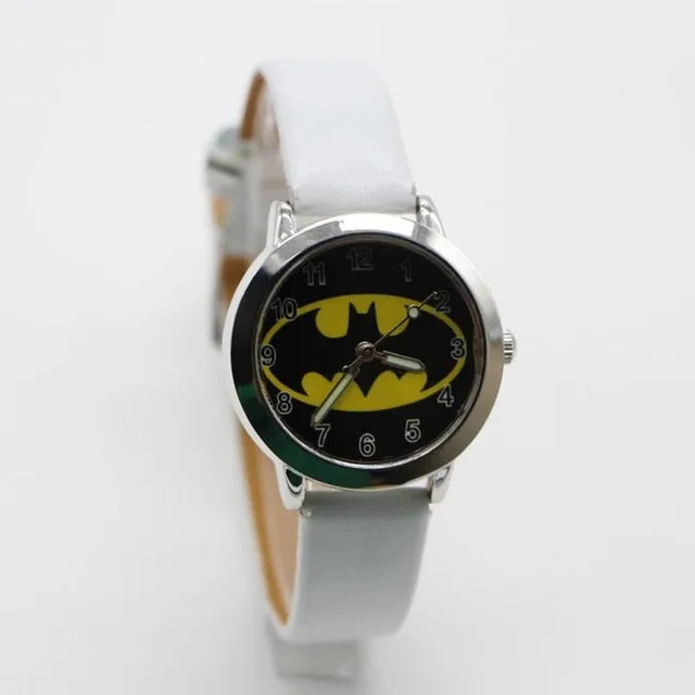 Batman Children Fashion Watches Quartz Wristwatches Waterproof Jelly Kids Clock boys girls Students watch Relogio kol saati