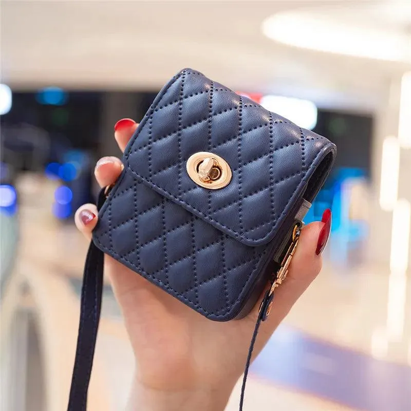 BCPC329 Cute Phone Case for Galaxy Z Flip 5, Z Flip 4, Z Flip 3, and OPPO Flip 5G - Fashion Mini Crossbody Bag