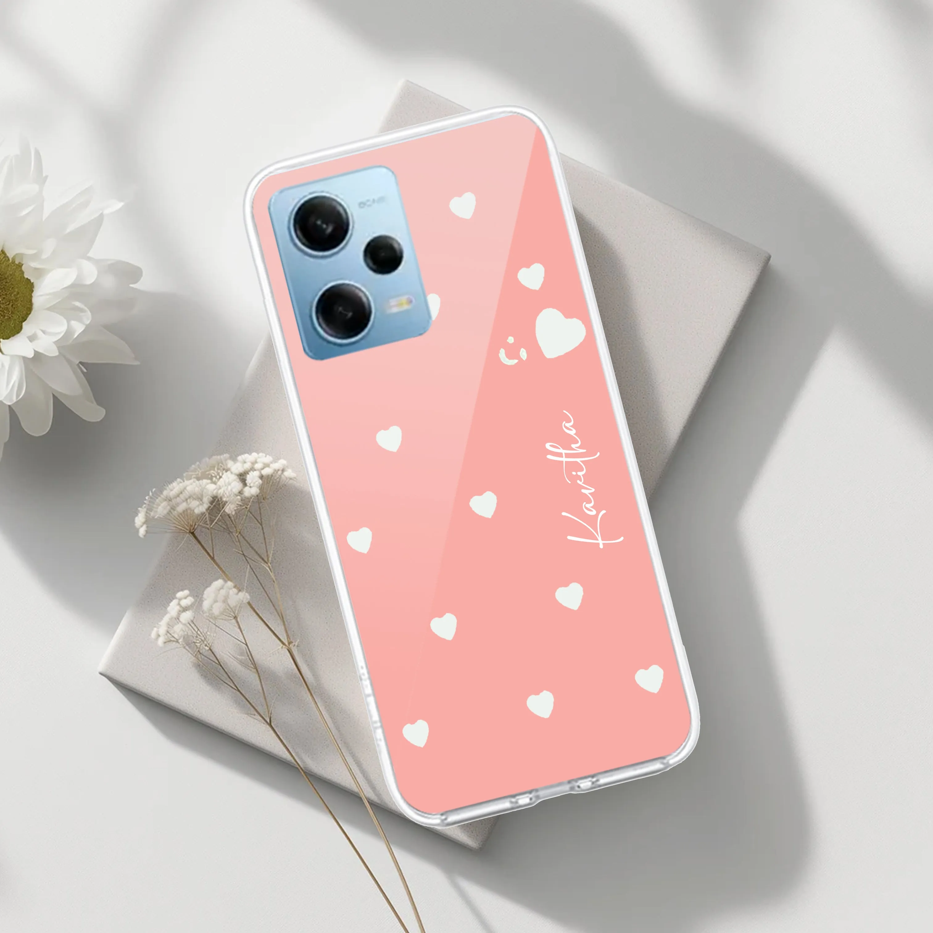 Be Loved Customize Transparent Silicon Case Peach For Poco