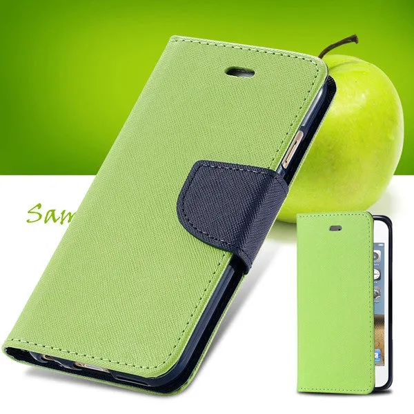 Beautiful Carrying Full Case For Iphone 4 4s 4g Wallet Style Flip PU Leather Phone Cover Stand Card Slot 11 Colors With Logo