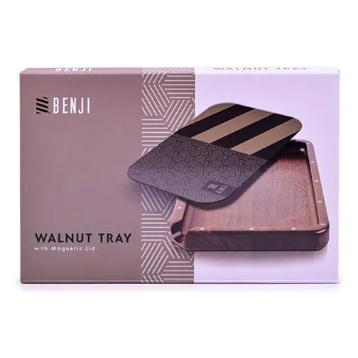 Benji - Walnut Tray w/ Magnetic Lid Kit (Case of 50)