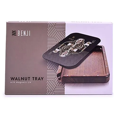 Benji - Walnut Tray w/ Magnetic Lid Kit (Case of 50)