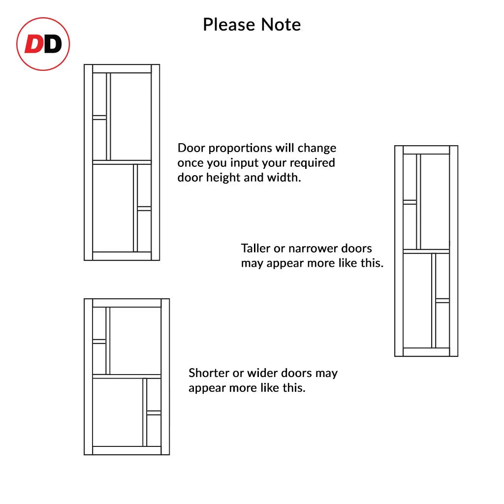 Bespoke Handmade Eco-Urban® Cairo 6 Panel Single Absolute Evokit Pocket Door DD6419 - Colour Options