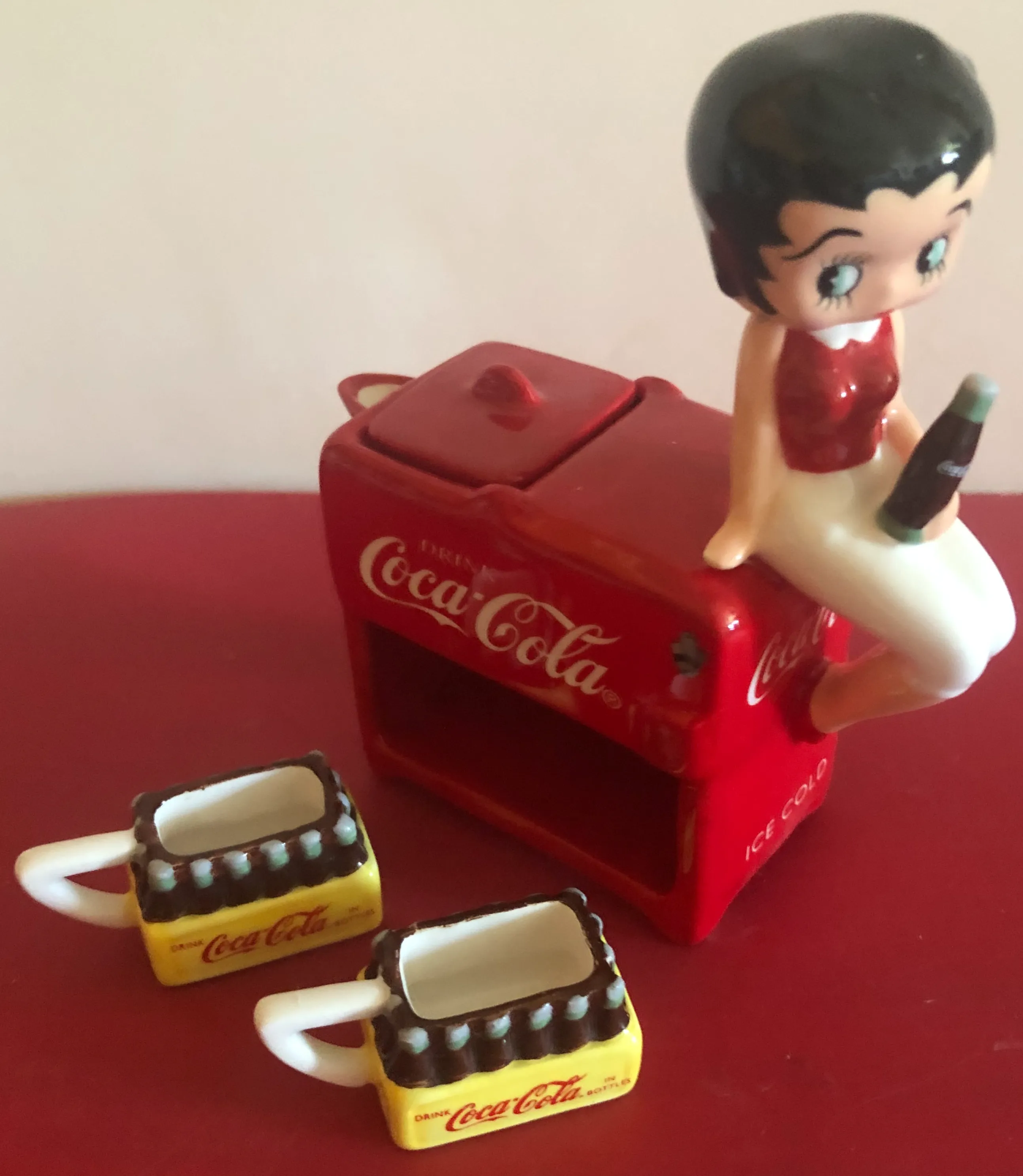 Betty Boop Coca Cola Mini Tea Set                    Retired