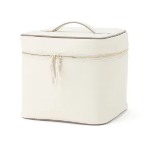 Bicolor Vanity Pouch L Ivory