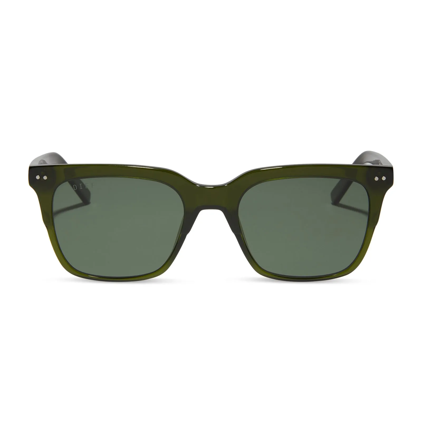 BILLIE XL - DARK OLIVE CRYSTAL   G15   POLARIZED SUNGLASSES