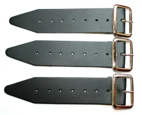 Black Leather Kilt Extenders