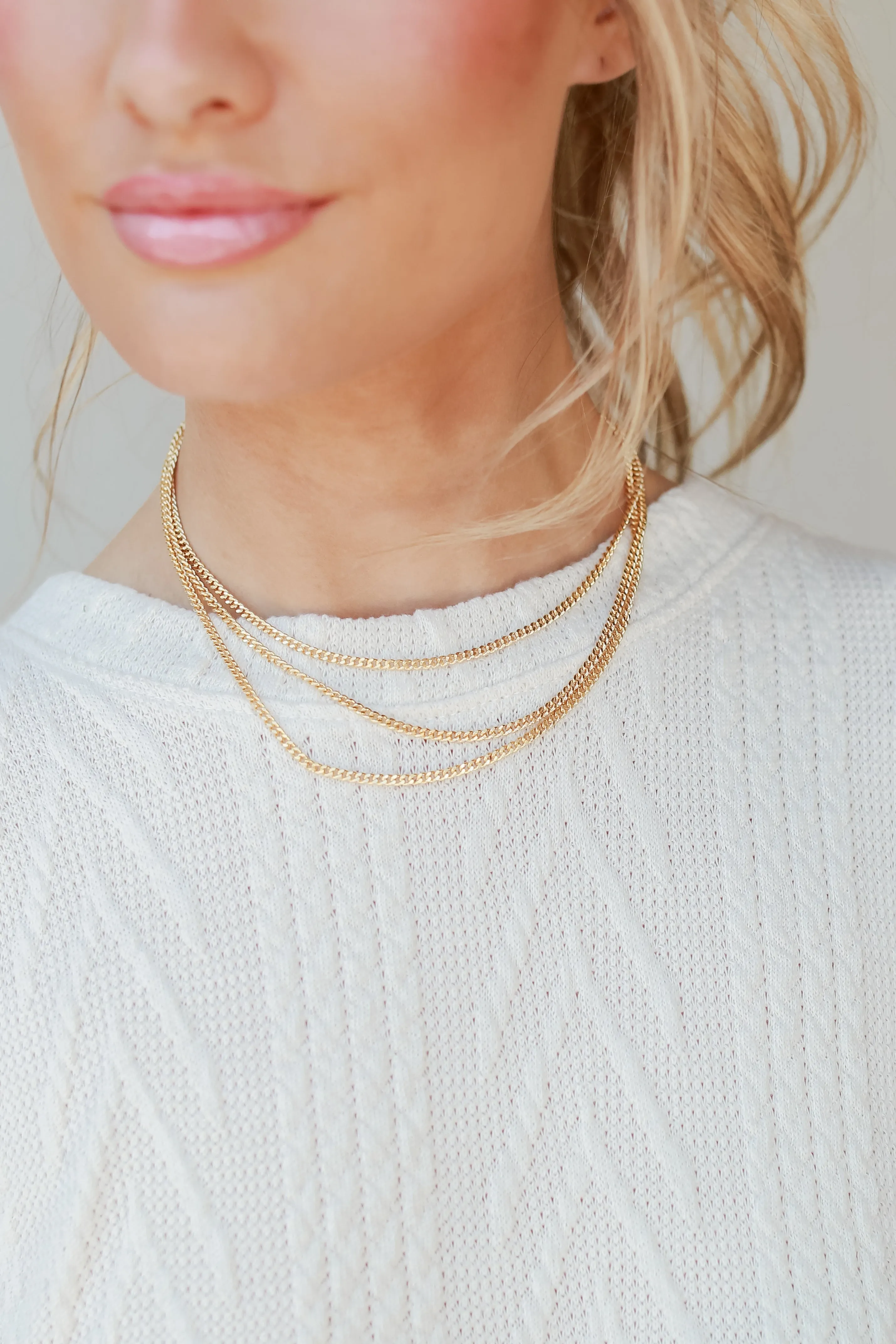 Blake Gold Layered Chain Necklace