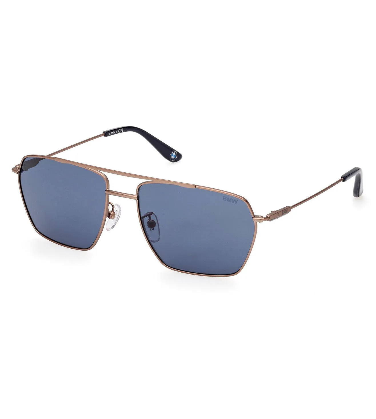 BMW Men Blue Aviator Sunglasses