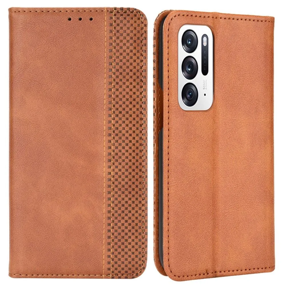 Bofink Vintage Oppo Find N leather case - Brown