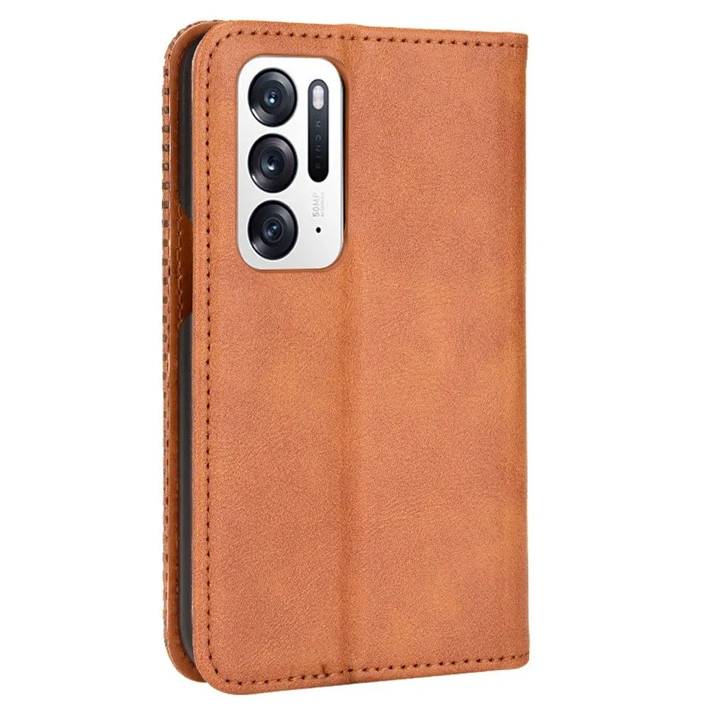 Bofink Vintage Oppo Find N leather case - Brown