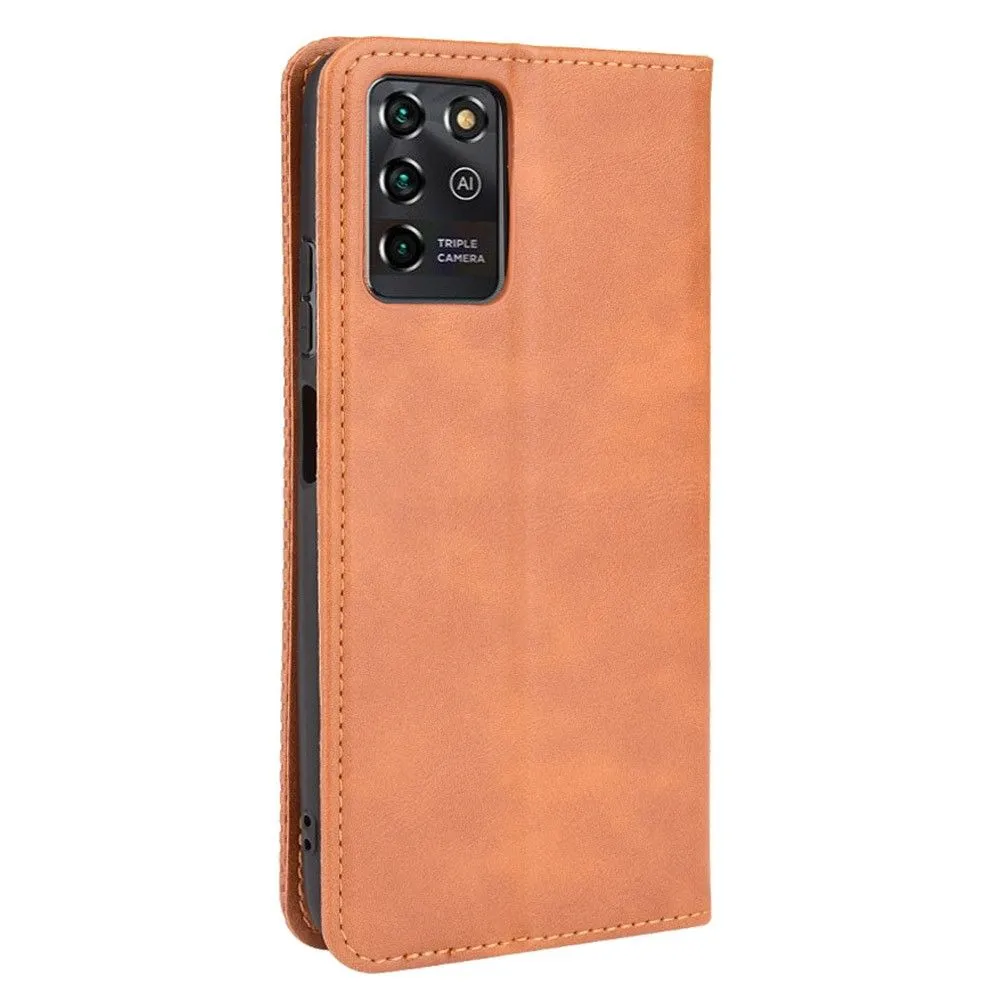 Bofink Vintage ZTE Blade V30 Vita leather case - Brown