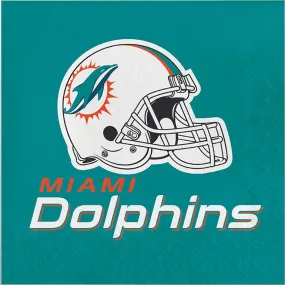 Bulk Miami Dolphins Luncheon Napkins (192 per Case)