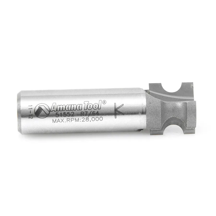 Bullnose Router Bit | 7⁄64 Radius x 19⁄32 Dia x 1⁄2 x 1⁄2"Shank | 51552 | 738685155523