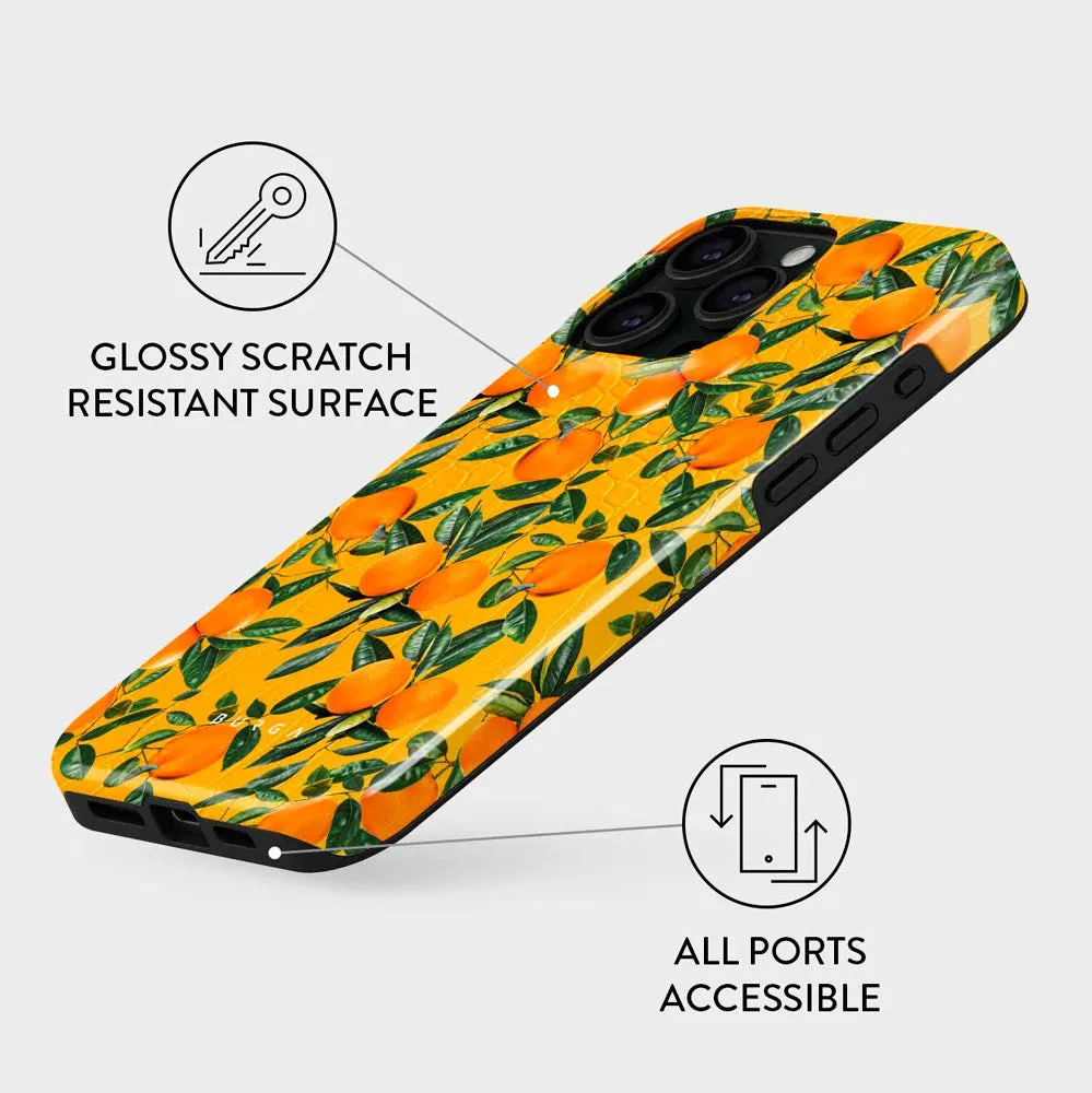 Burga iPhone 15 Pro Tough Fashion Case - Orange Lemonade