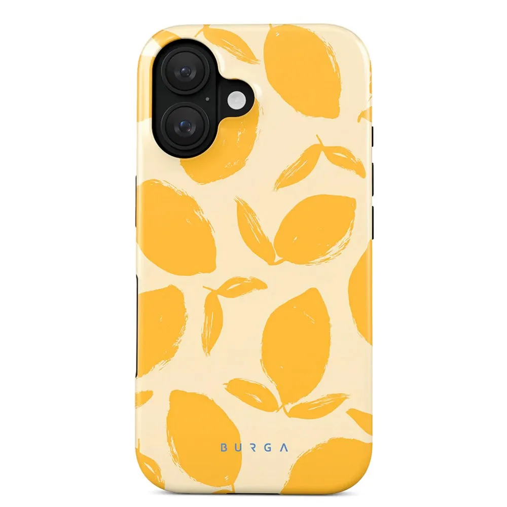 Burga iPhone 16 Tough Fashion Case - Lemon Tart