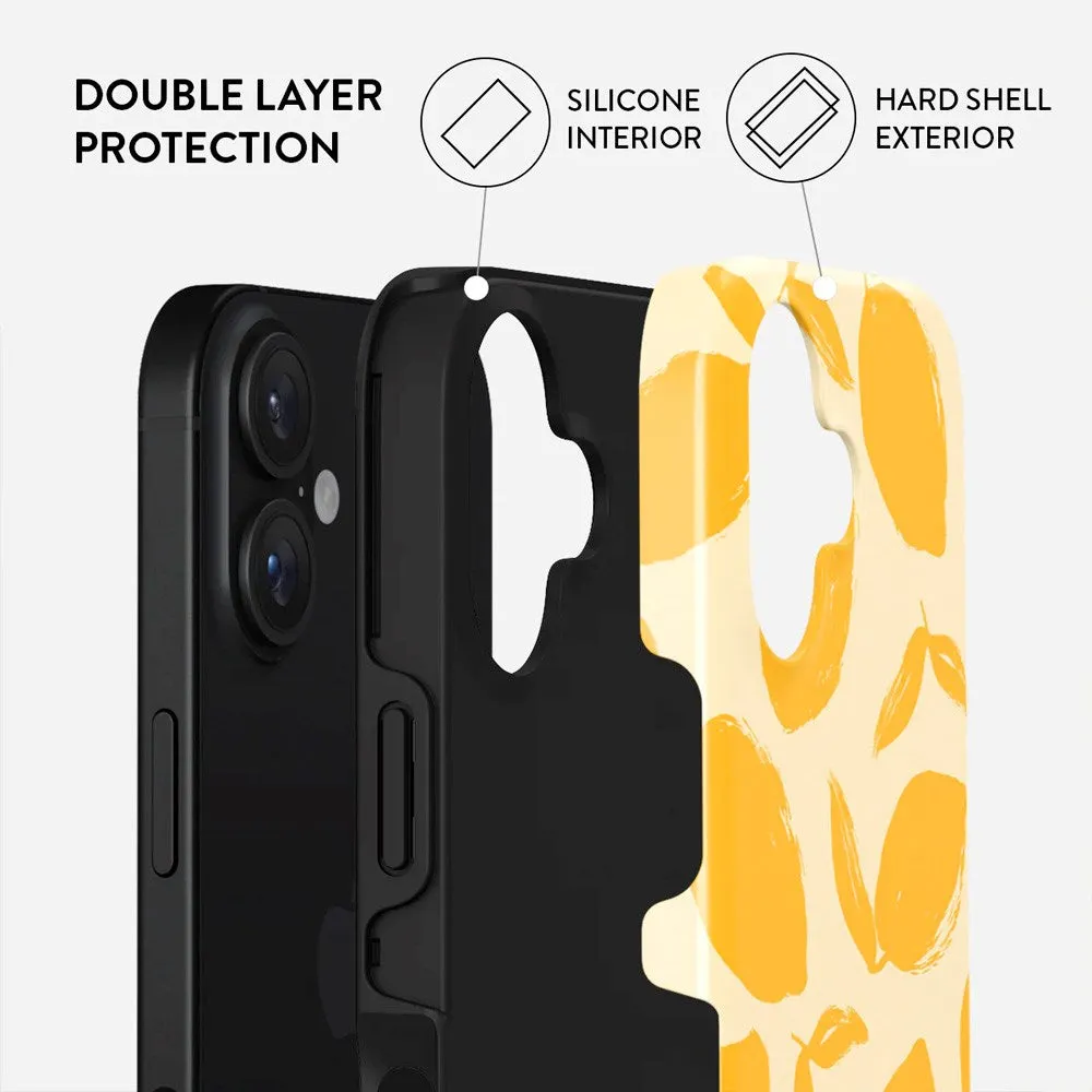 Burga iPhone 16 Tough Fashion Case - Lemon Tart