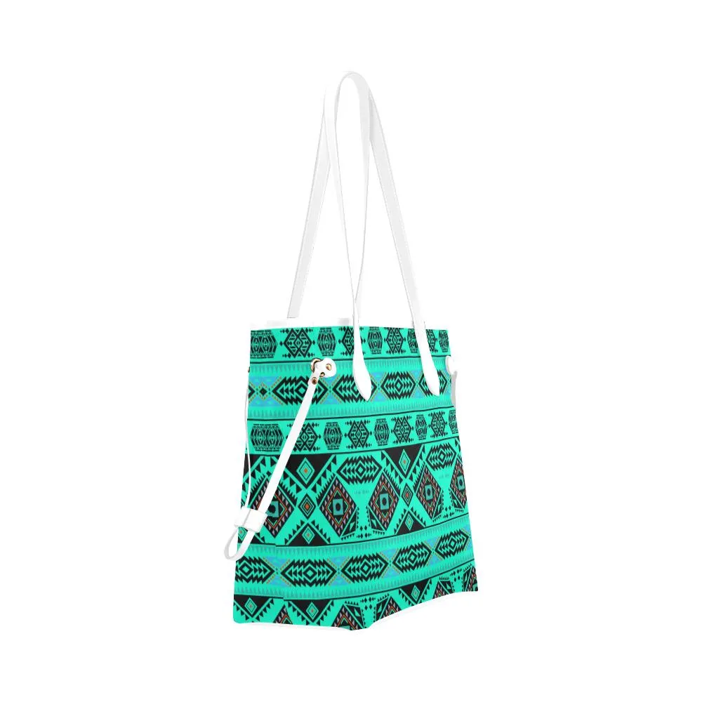 California Coast Big Seas Clover Canvas Tote Bag