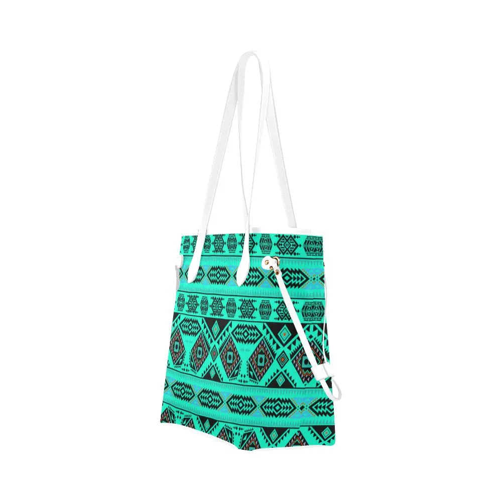 California Coast Big Seas Clover Canvas Tote Bag